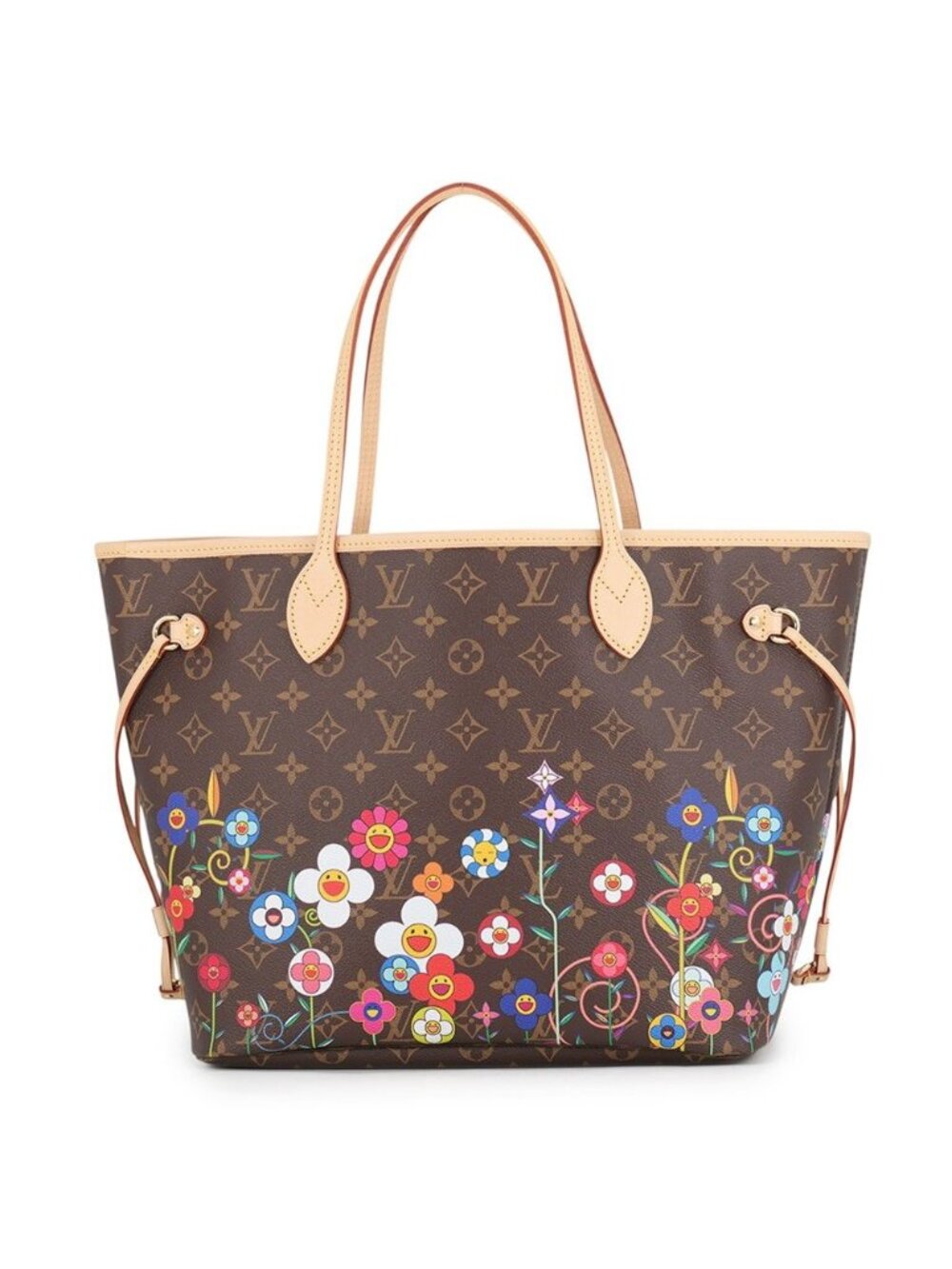 Louis Vuitton Tote Monogram LV TM Neverfull MM Takashi Murakami